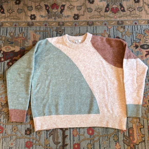 Madewell Colorblock Woolblend Sweater - Picture 3 of 7